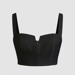 Solid V-Wire Crop Top CIDER